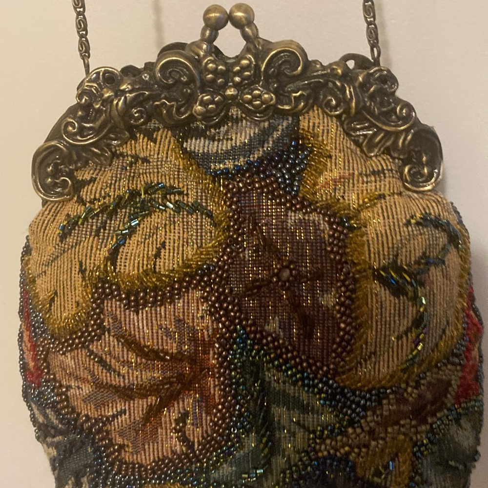 Antique Jeweled Tapestry petite bag - Picture 7 of 10